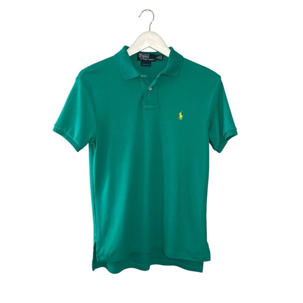 Vintage Polo by Ralph Lauren teal green polo shirt - S
